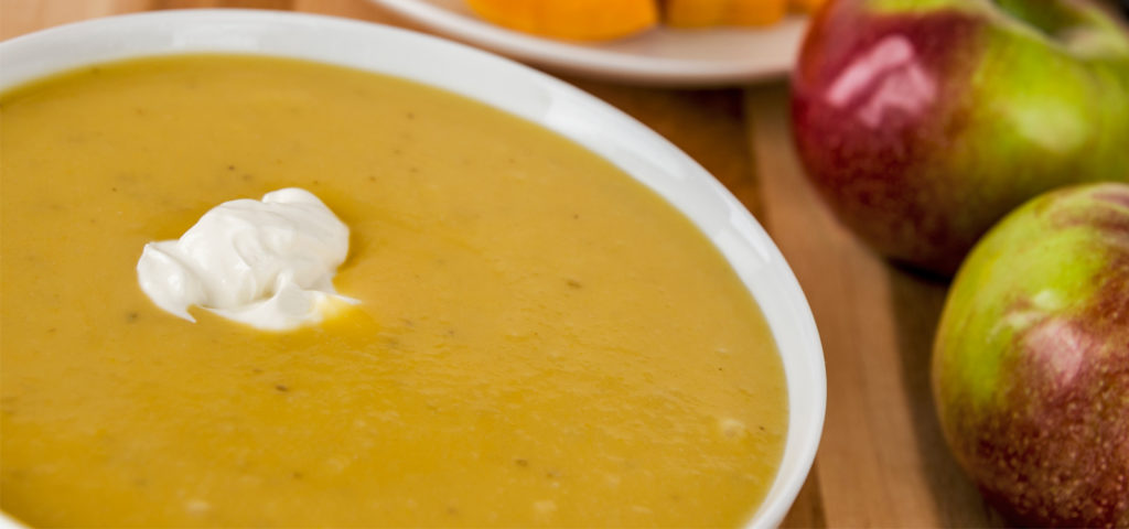 Butternut Squash Soup with Apple and Cranberry Piquance | Recipes | Audrey Laurelton RDN | Where Sci