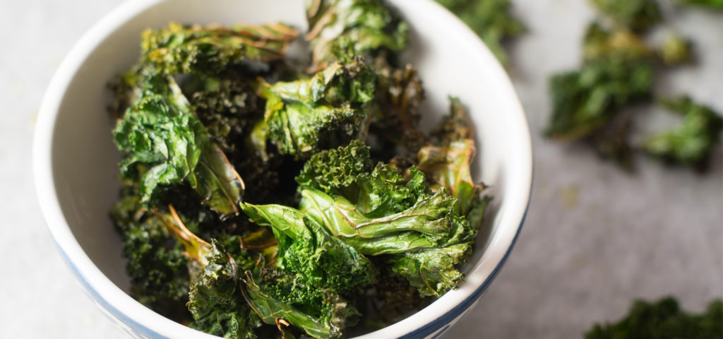 Curly Kale Chips | Recipes | Audrey Laurelton RDN | Where Science Meets Healthy Living