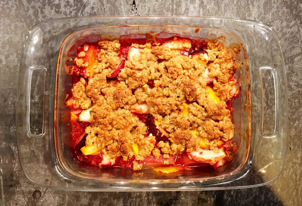 Stone Fruit Crisp | Recipes | Audrey Laurelton RDN | Where Science Meets Healthy Living