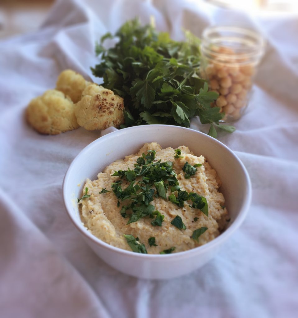 Cauliflower Hummus | Recipes | Audrey Laurelton RDN | Where Science Meets Healthy Living
